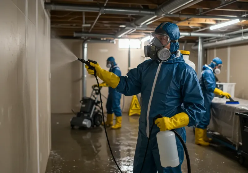 Basement Sanitization and Antimicrobial Treatment process in Sawmills, NC